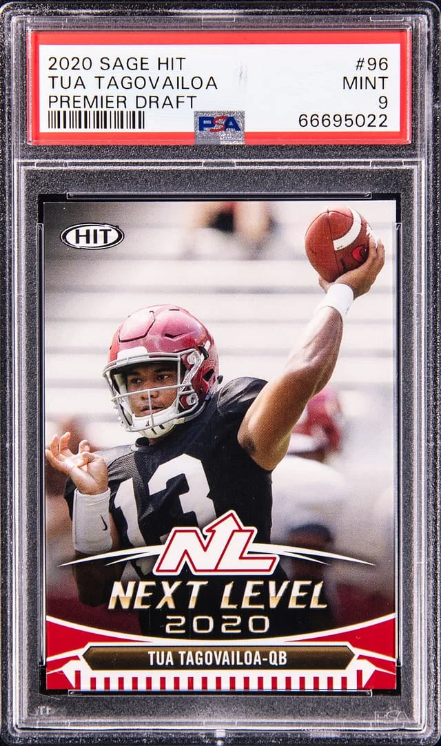 2020 Sage Hit Premier Draft Tua Tagovailoa #96 card image