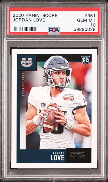 2020 Score Jordan Love #361 card image