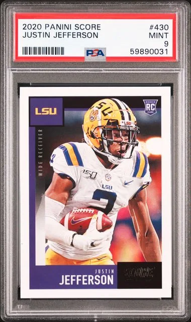 2020 Score Justin Jefferson #430 card image