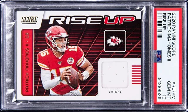 2020 Score Patrick Mahomes II Rise Up #RU-PM card image