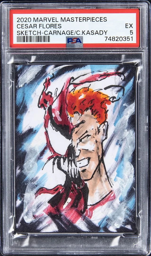 2020 SkyBox Marvel Masterpieces Carnage/Cletus Kasady Sketch Card #no-number card image