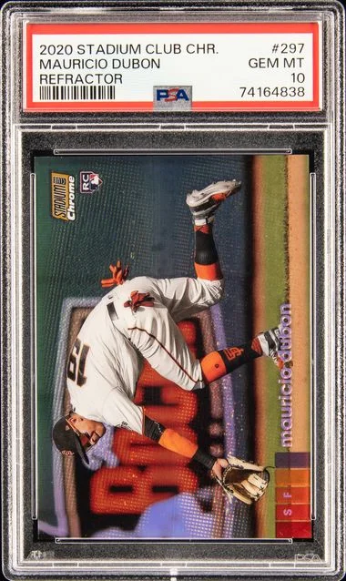2020 Stadium Club Mauricio Dubon Chrome Gold Refractor #297 card image