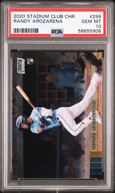 2020 Stadium Club Randy Arozarena Chrome #299 card image