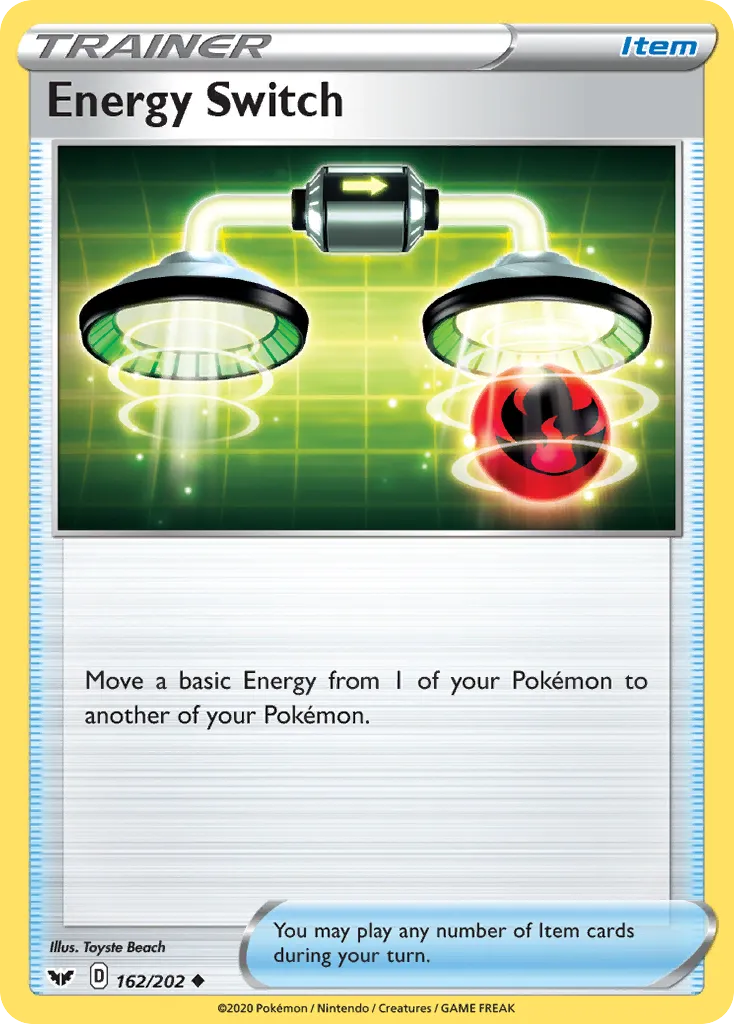 2020 Sword & Shield Energy Switch Uncommon #162/202 Uncommon card image