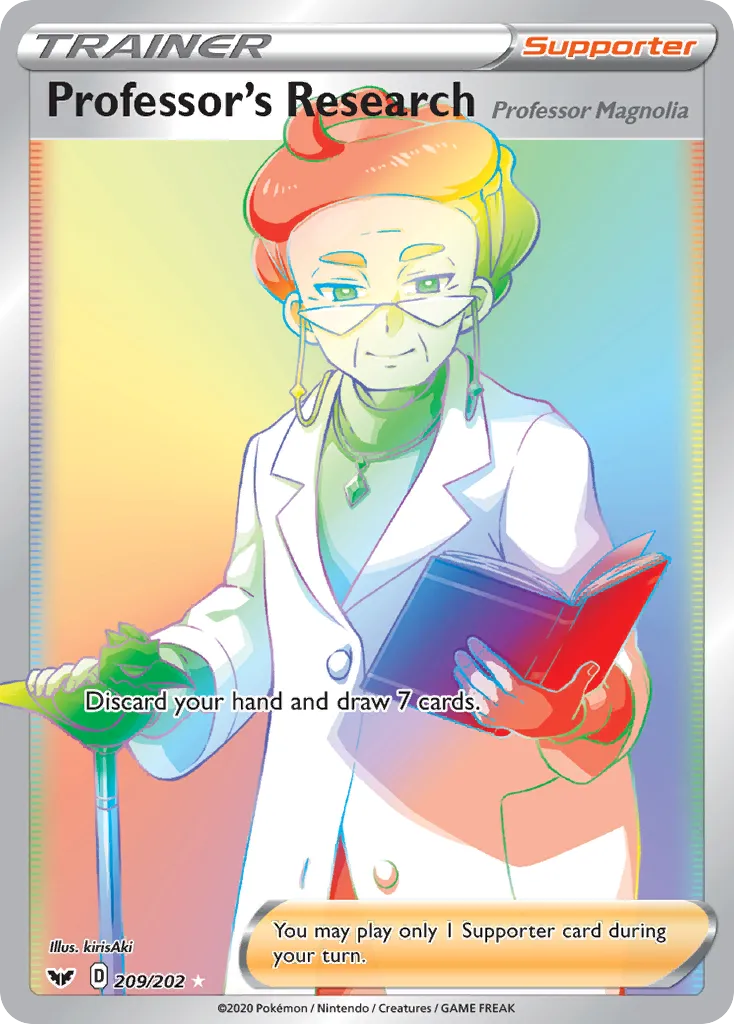 2020 Sword & Shield Professor's Research (Professor Magnolia) Rare Holo #178/202 Rare Holo card image