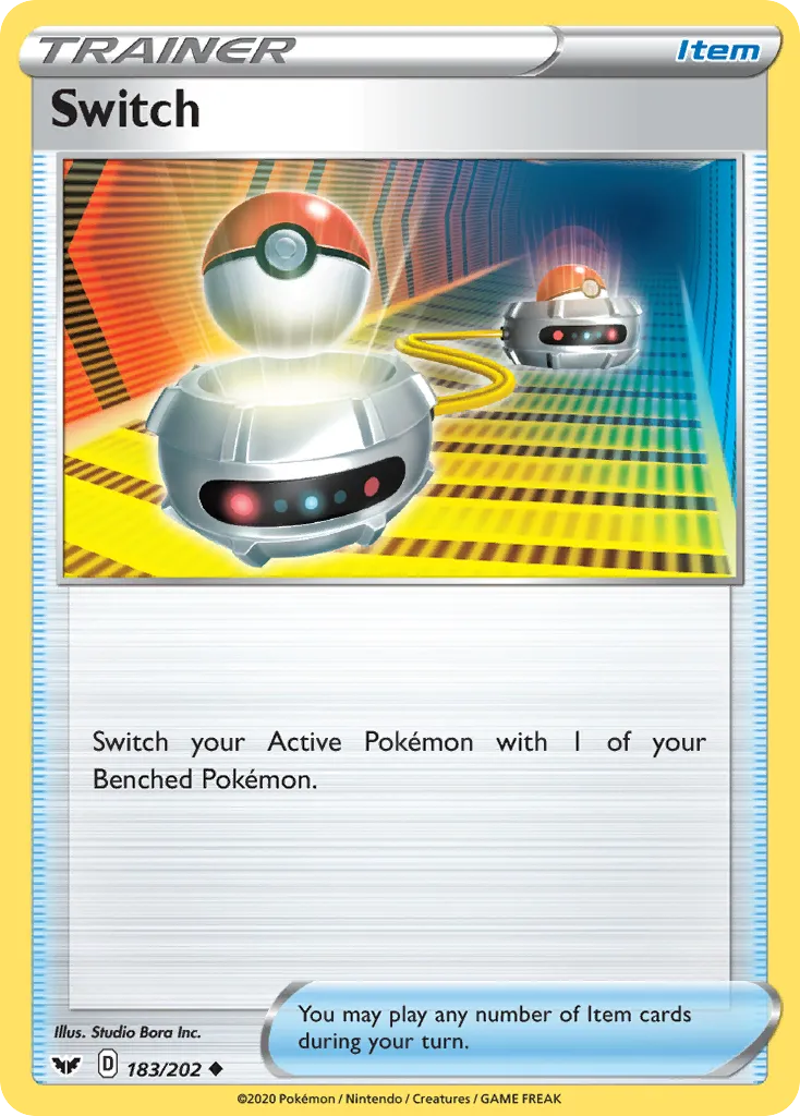 2020 Sword & Shield Switch Uncommon #183/202 Uncommon card image