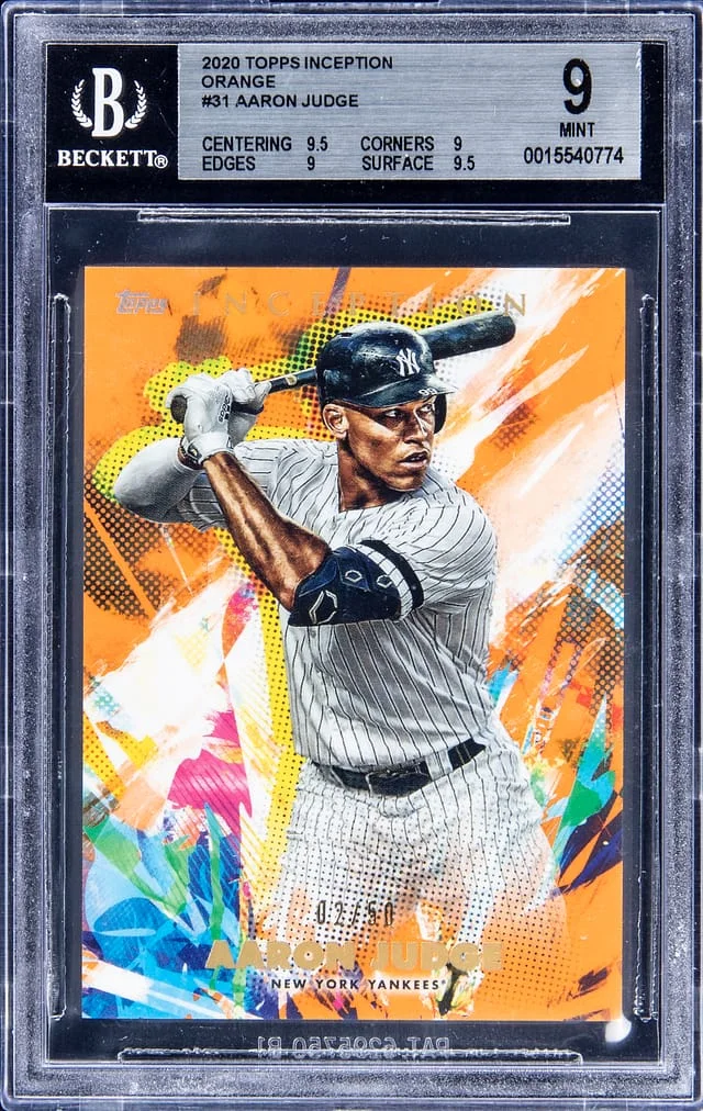 2020 Topps Aaron Judge Inception Orange #31 card image