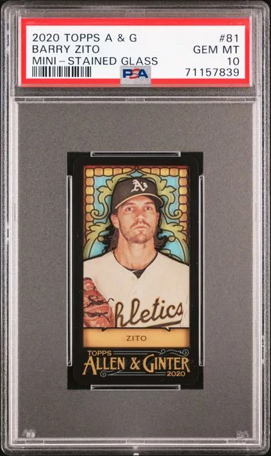 2020 Topps Allen & Ginter Barry Zito Mini-Stained Glass #81 card image