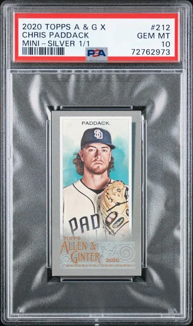 2020 Topps Allen & Ginter Chris Paddack X Mini-Silver #212 card image