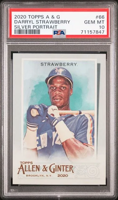2020 Topps Allen & Ginter Darryl Strawberry Silver Portrait #66 card image