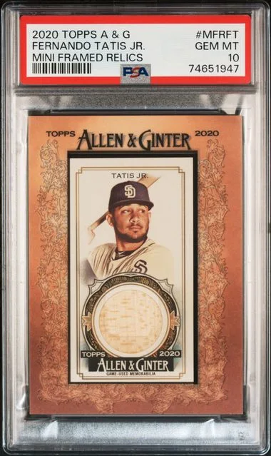 2020 Topps Allen & Ginter Fernando Tatis Jr. Game-Used Mini Framed Relics #MFR-FT card image