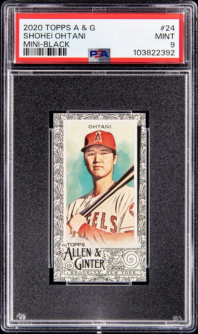 2020 Topps Allen & Ginter Shohei Ohtani Mini Black #24 card image
