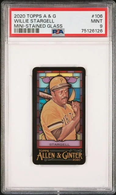 2020 Topps Allen & Ginter Willie Stargell Mini Stained Glass #106 card image