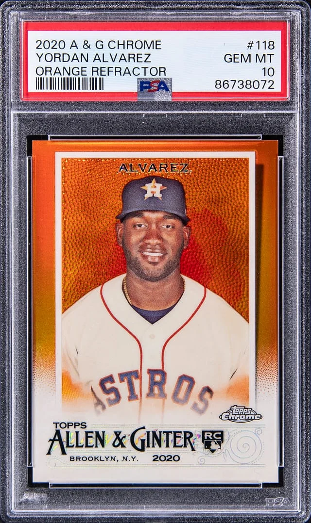 2020 Topps Allen & Ginter Yordan Alvarez #118 card image