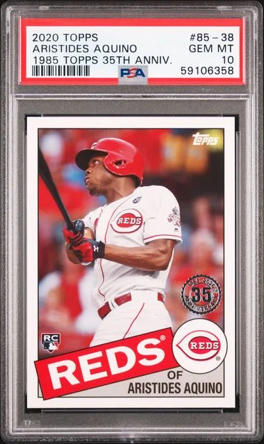 2020 Topps Anniversary 85-38 Aristides Aquino 1985 Topps #35Th card image