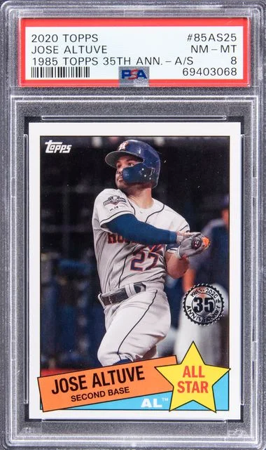 2020 Topps Anniversary All-Star 85As25 Jose Altuve 1985 Topps #35Th card image