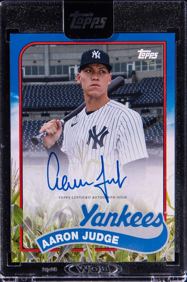 2020 Topps Archives Aaron Judge 1989 Corn Field Autograph #89CFA-AJ card image