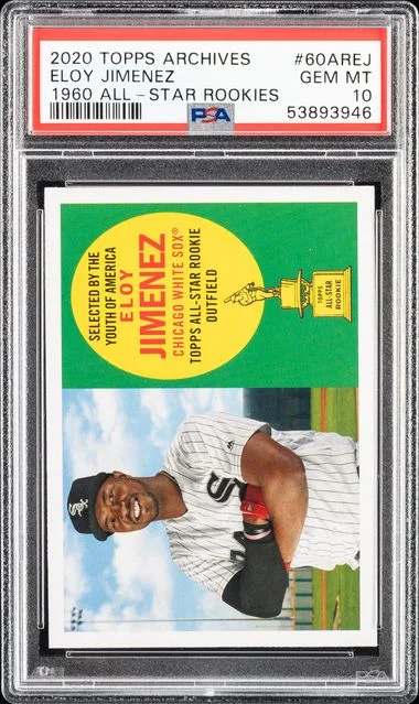 2020 Topps Archives Eloy Jimenez 1960 All-Star Rookies #60AREJ card image