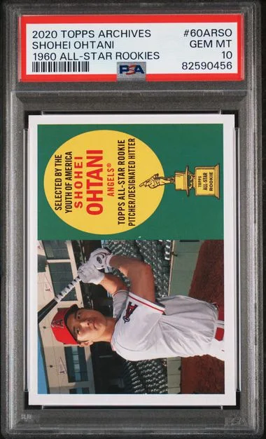2020 Topps Archives Shohei Ohtani 1960 All-Star Rookies #60Arso card image