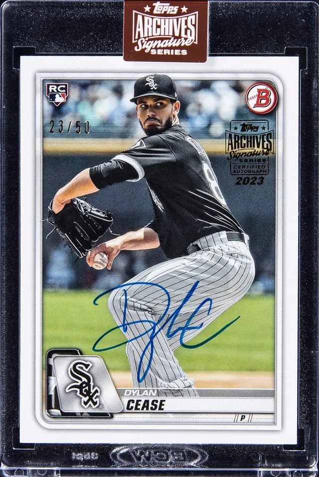 2020 Topps Archives Signature Series Dylan Cease - Topps Encased #58 card image