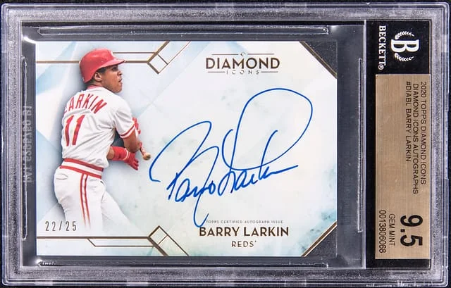 2020 Topps Barry Larkin Diamond Icons Diamond Icon Autographs #DIA-BL card image