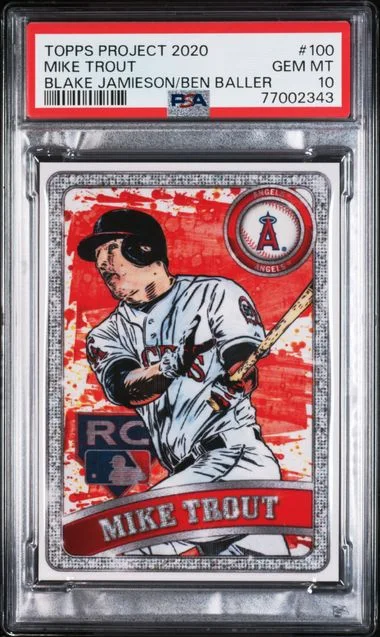 2020 Topps Ben Baller/Blake Jamieson/Mike Trout Project 2020 #100 card image