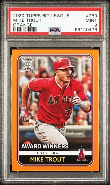 2020 Topps Big Mike Trout League Orange #283 card image