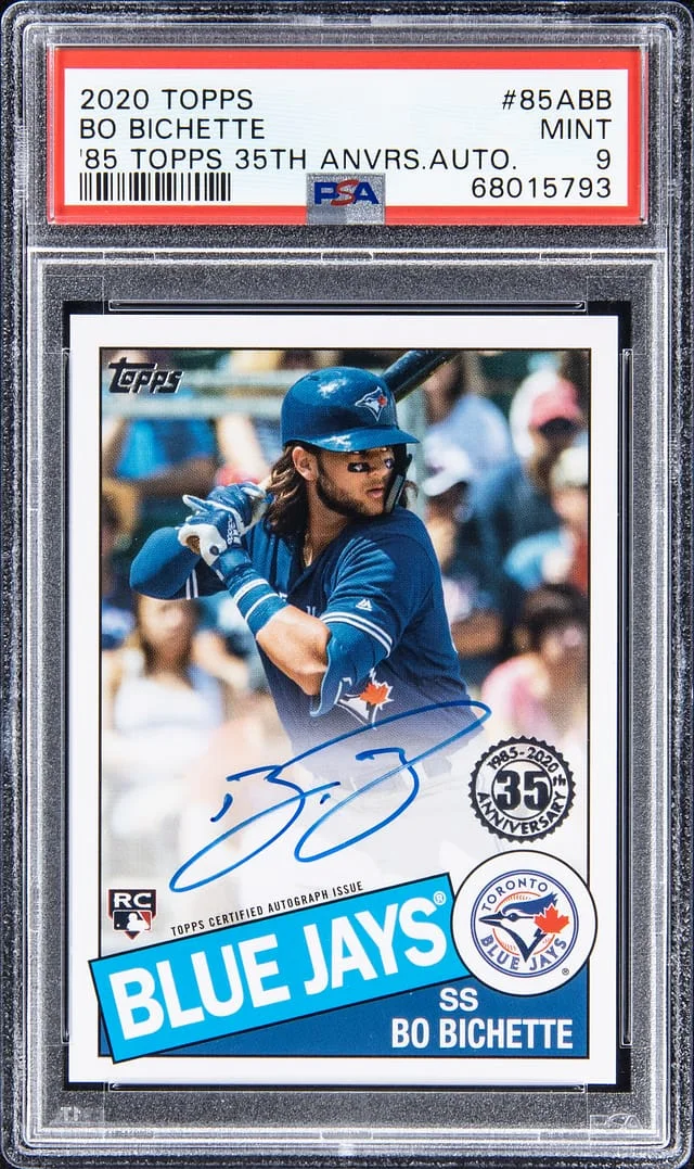 2020 Topps Bo Bichette 85 Topps 35th Anniversary Autograph #85ABB card image