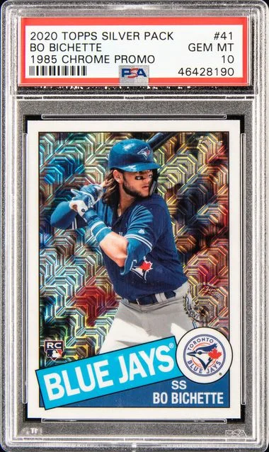 2020 Topps Bo Bichette Silver Pack 1985 Chrome Promo #85C-41 card image