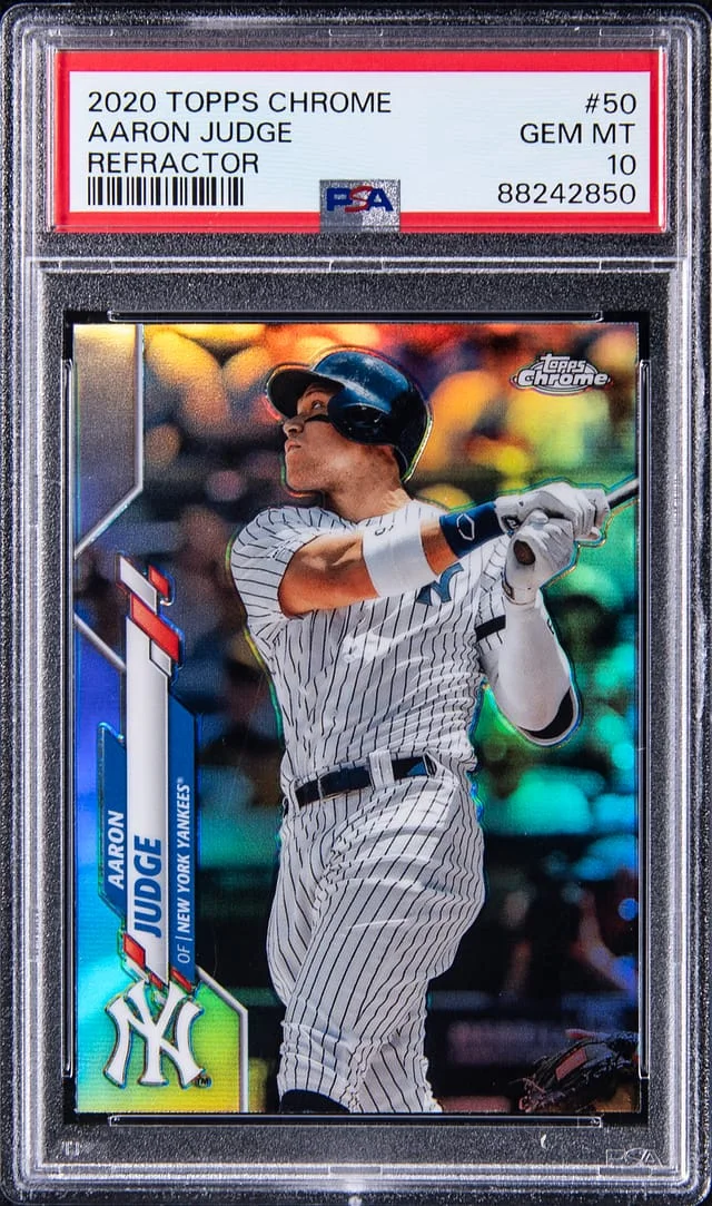 2020 Topps Chrome Aaron Judge Refractor #50 card image