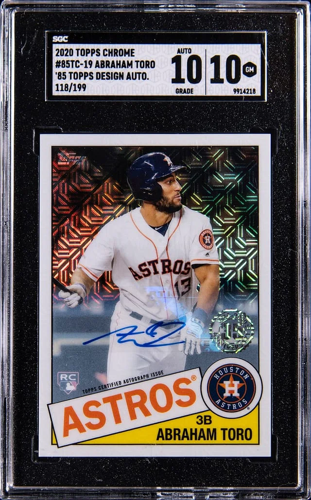 2020 Topps Chrome Abraham Toro 85 Topps Design Autographs #85TC-19 card image