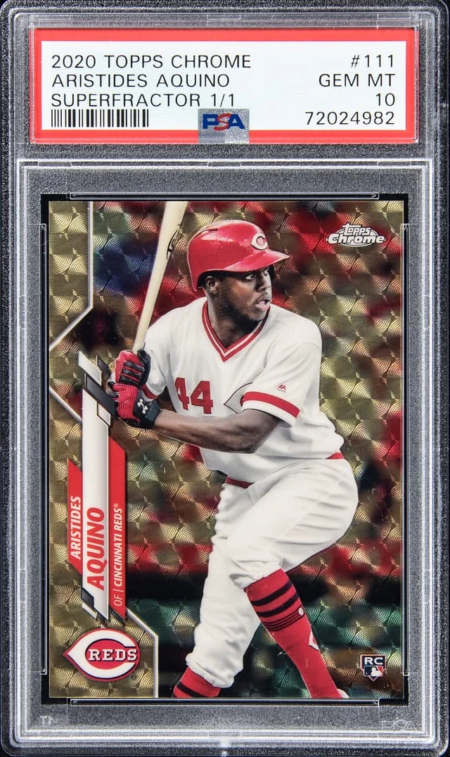 2020 Topps Chrome Aristides Aquino #111 card image