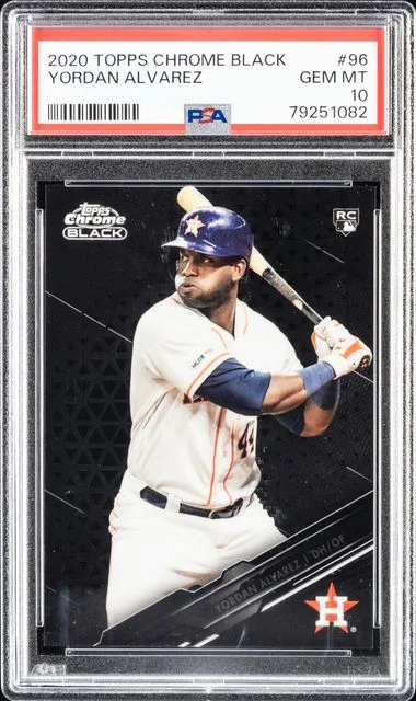 2020 Topps Chrome Black Yordan Alvarez #96 card image