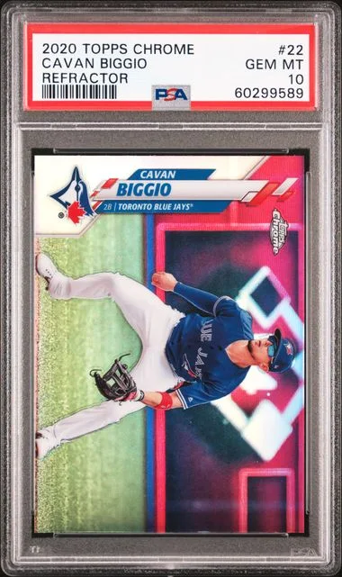 2020 Topps Chrome Cavan Biggio Refractor #22 card image