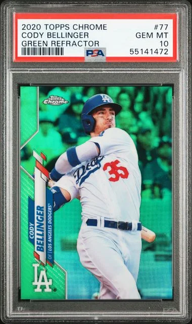 2020 Topps Chrome Cody Bellinger #77 card image