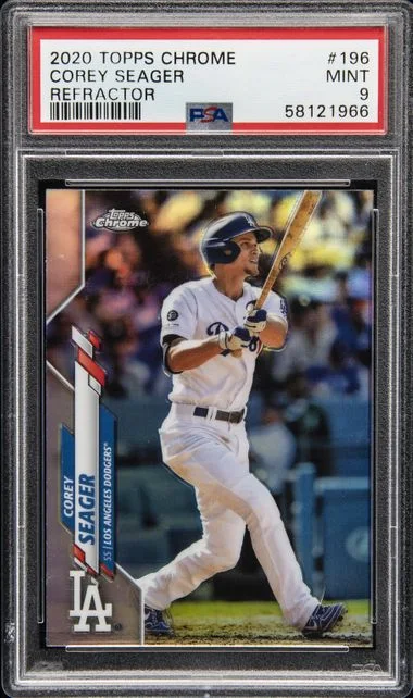 2020 Topps Chrome Corey Seager Refractor #196 card image