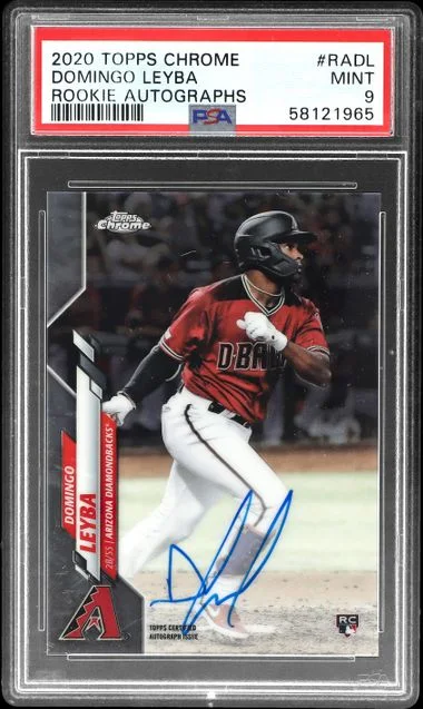 2020 Topps Chrome Domingo Leyba Autograph #RA-DL card image