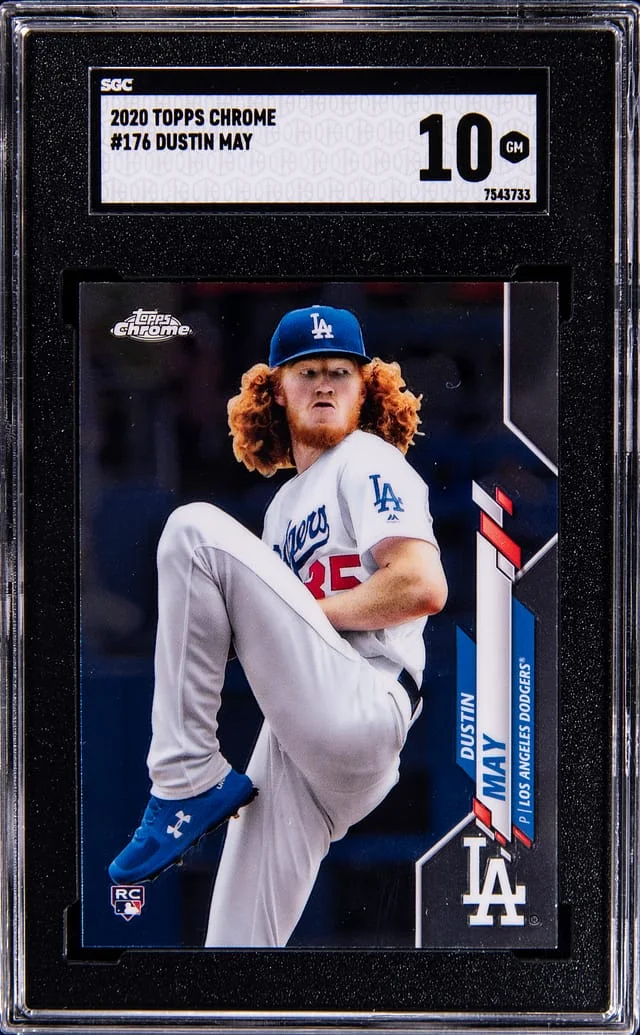 2020 Topps Chrome Dustin May #176 card image
