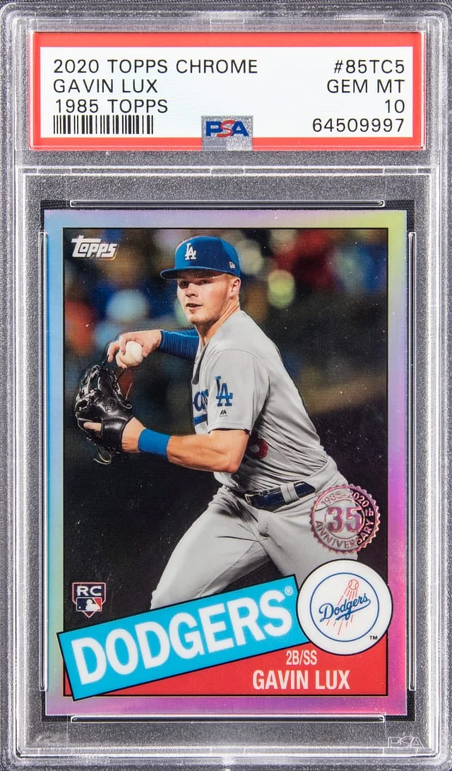 2020 Topps Chrome Gavin Lux 1985 #85TC5 card image