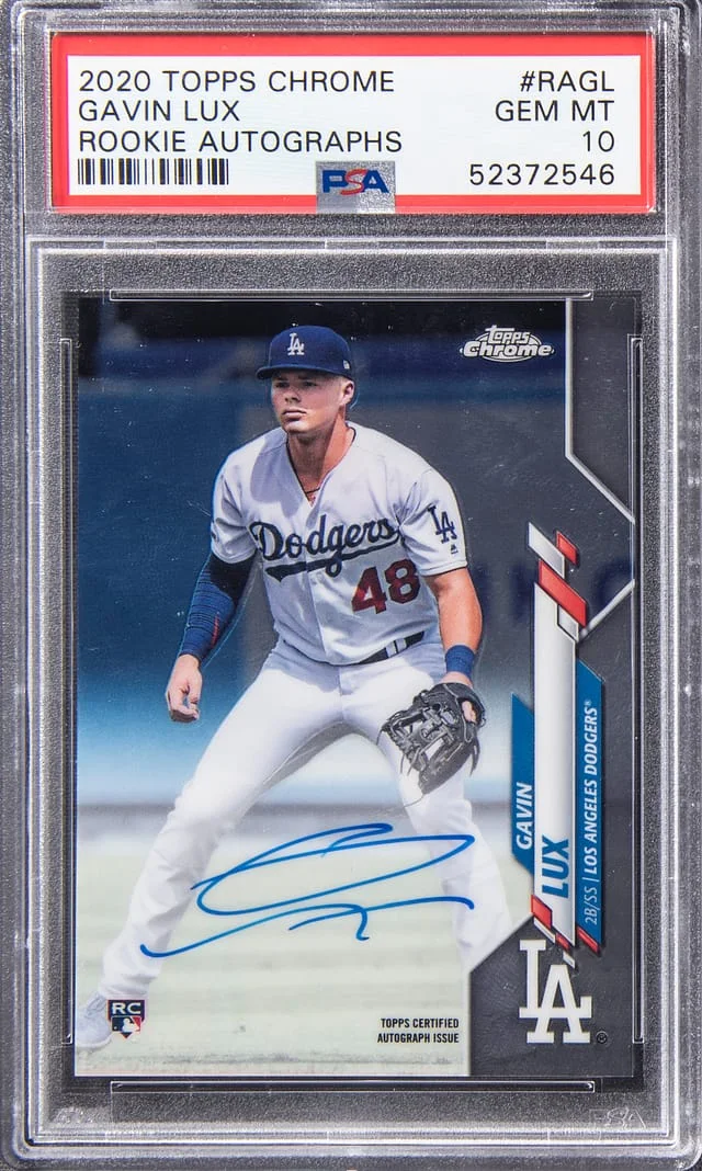 2020 Topps Chrome Gavin Lux Autograph #RA-GL card image