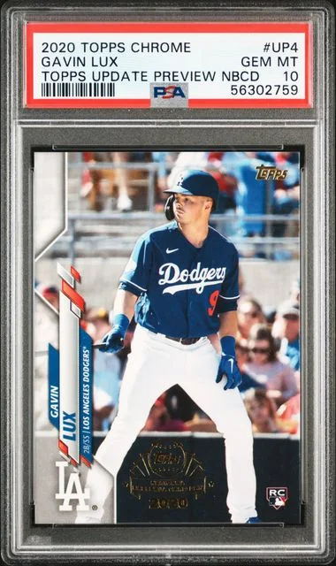 2020 Topps Chrome Gavin Lux Topps Update Preview National Baseball Card Day #UP4 card image