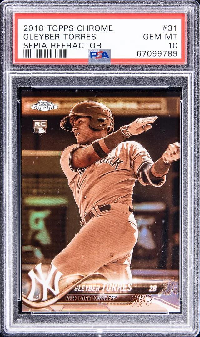 2020 Topps Chrome Gleyber Torres Sepia Refractor #31 card image