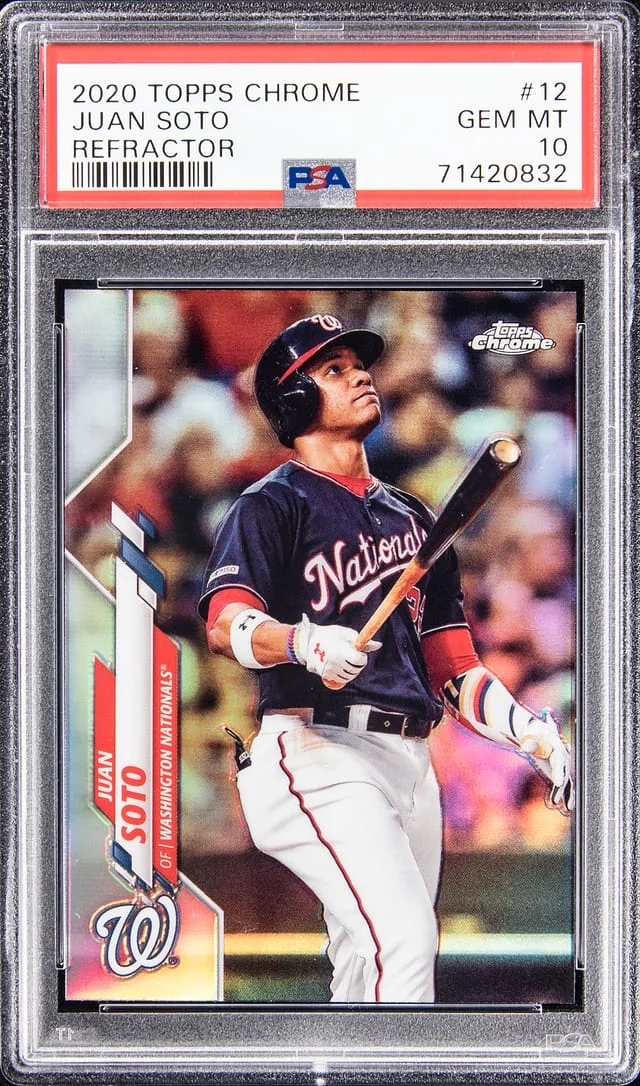 2020 Topps Chrome Juan Soto Refractor #12 card image