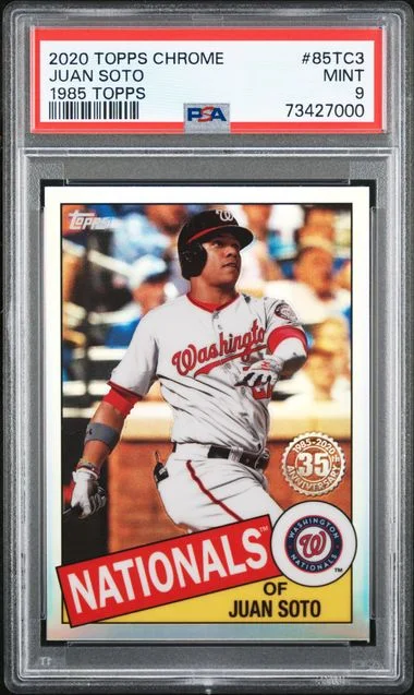 2020 Topps Chrome Juan Soto 1985 Topps #85Tc3 card image