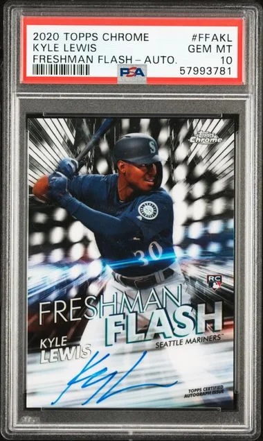 2020 Topps Chrome Kyle Lewis Freshman Flash #FFAKL card image