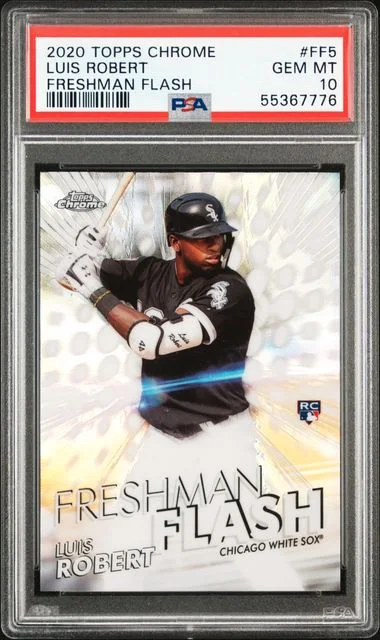 2020 Topps Chrome Luis Robert Freshman Flash #FF5 card image