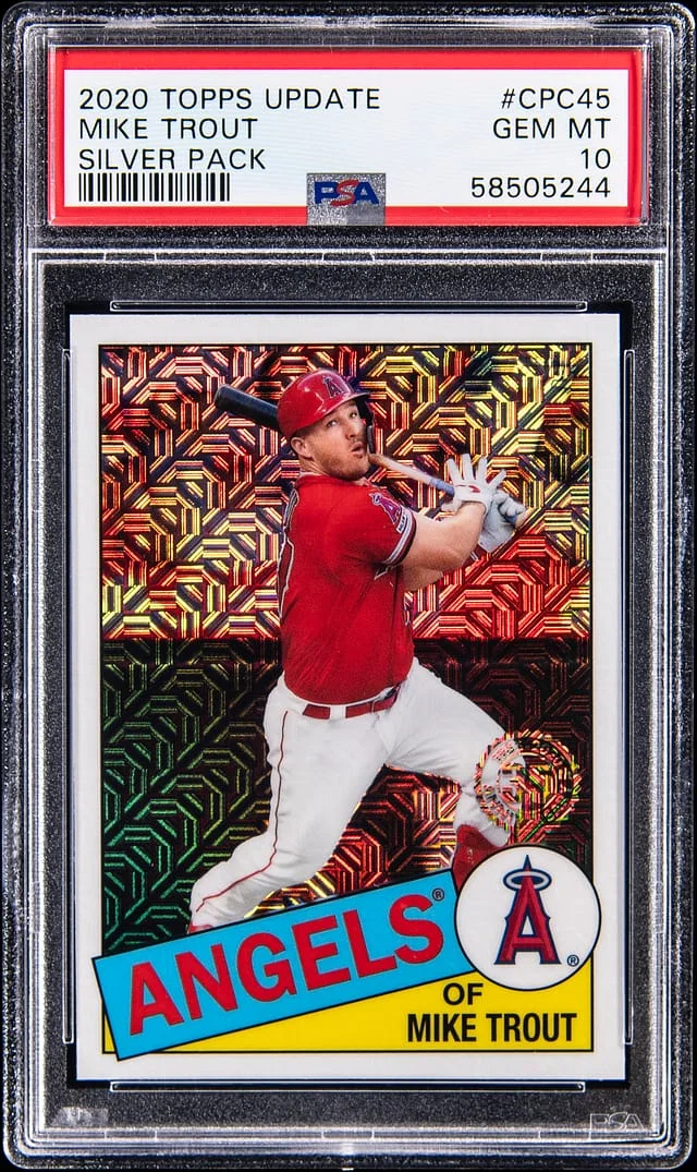 2020 Topps Chrome Mike Trout Silver Pack #CPC-45 card image