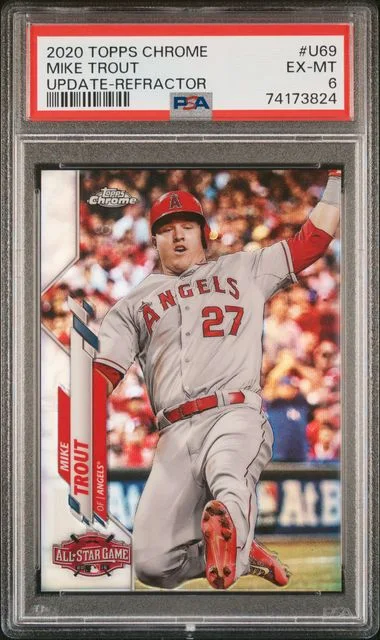 2020 Topps Chrome Mike Trout #U69 card image