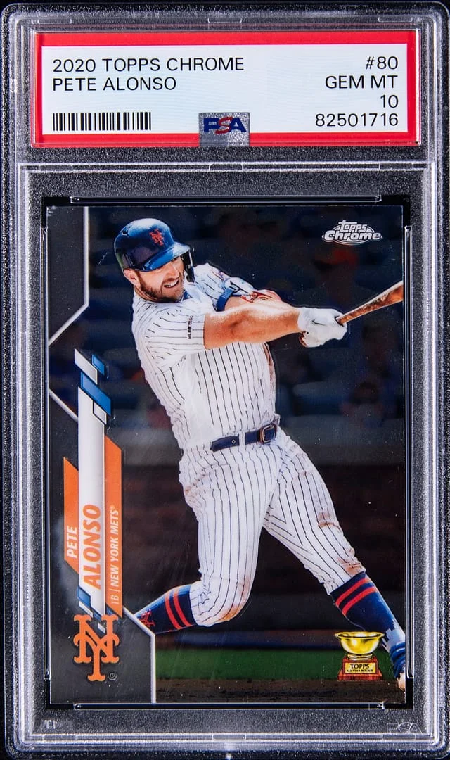 2020 Topps Chrome Pete Alonso #80 card image
