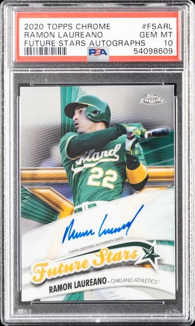 2020 Topps Chrome Ramon Laureano Future Stars Autographs #FSARL card image